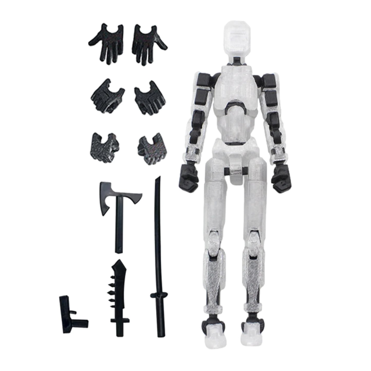Action Doll Titan Multi Joint Mobile Transformation Robot Handheld T13 Action Doll Character and Dog Shaped Toy Children's Gift