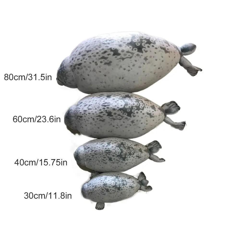 Trendy Chubby Blob Seal Pillow Cute Soft Stuffed Animal Plush Toys Large PP Cotton Gift for Boys Girls Adult