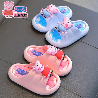 Peppa Pig Summer Girls' Sandals 2025 New style Non slip Indoor Bathing Slippers for Children at Home