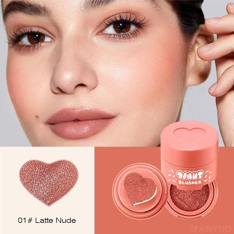 Love Seal Blusher Air Cushion Blush Cream Waterproof Long-lasting Cheek Rouge Brighten Skin Multi-use Natural Face Makeup Blush