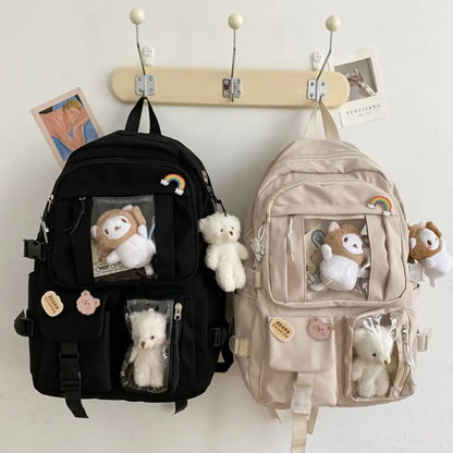 Multifunctional Waterproof Book Bag Nylon Large Capacity Backpack Travel Backbag Gift