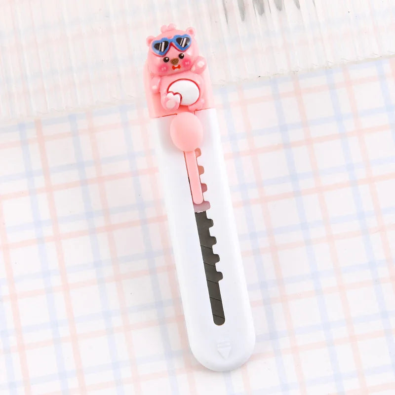 1 Piece Lytwtw's Cartoon Capybara  Art Cutter Utility Knife Mini Student Art DIY Tools Creative Stationery School Supplies