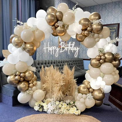 Beige Cream White Boho Balloon Garland Arch Kit Sand White Engagement Wedding Birthday Party Baby Shower Decoration Balloons