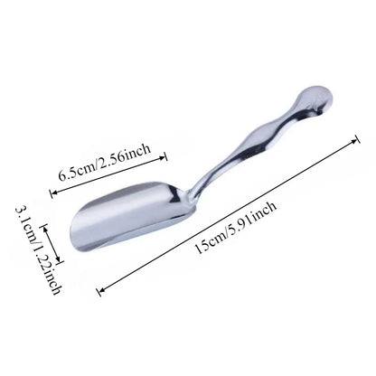 1pc Whole Grain Scoop Tea Spoon Stainless Steel Large Scoop Opening Suitable for Whole Grains Coffee Powder Beans