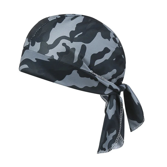 Camouflage Headband Handkerchief Head Man Pirate Hat Cycling Hood Sun Protection Sport Breathable Printed Headscarf Bandana