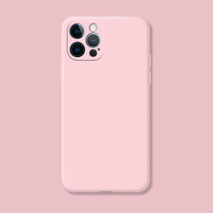Original Soft Silicone Phone Case For iPhone 14 13 11 12 15 Pro Max Mini X XR XS 7 8 Plus SE 2020 Shockproof Back Cover Cases