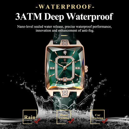 POEDAGAR Original Luxury Women Wristwatch Waterproof Leather Date Woman Watch Elegant High Quality Quartz Women's Watches Reloj