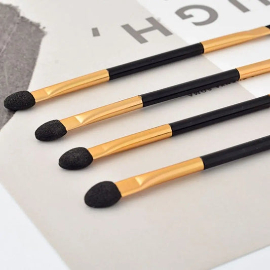 10PCS Fashion Beauty Makeup Tool Double-head Eyeshadow Brush Sponge Stick Eyeliner Applicator