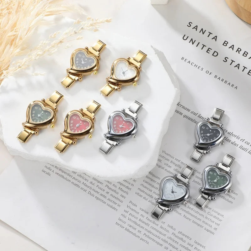 Fashion Women DIY 9mm Width Italian Elastic Charm Stainless Watch Bracelet Bangle For Party Friend Wife Birthday Jewelry Gifts