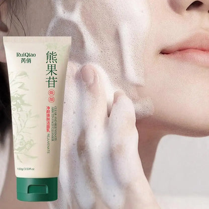 Arbutin Facial Cleanser Deep Cleaning Pore Shrinkage Care Whitening Moisturizing Face Skin Cleansing Oil Control K5Y2