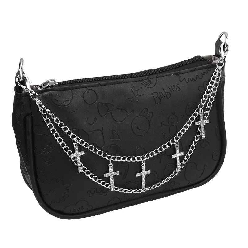 Bag Decoration Metal Chain Strap Pants Clothing Chain Shoulder Bags Chain Bag Handle Pendant With Lobster Buckle Multi-layer DIY