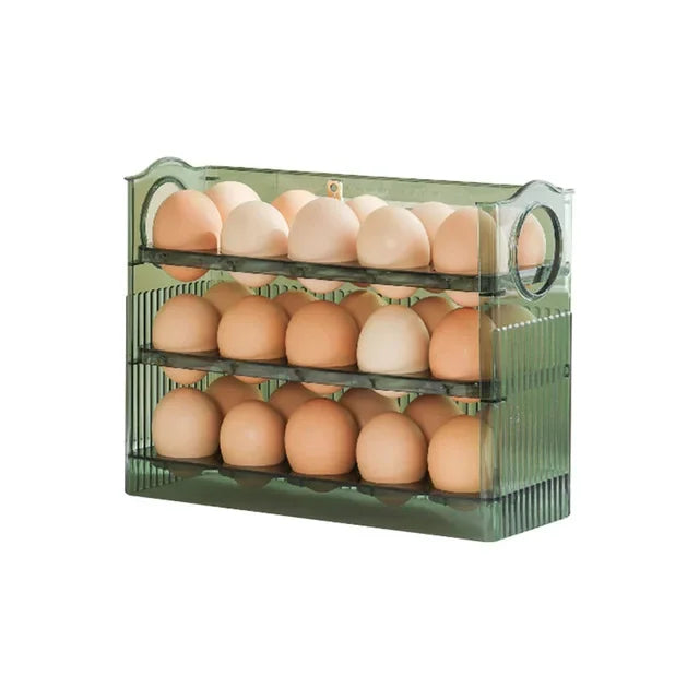 Egg Storage Box Side Door of Refrigerator Storage Organizer Kitchen Reversible Special Egg Storage Tray Kitchen Accessories
