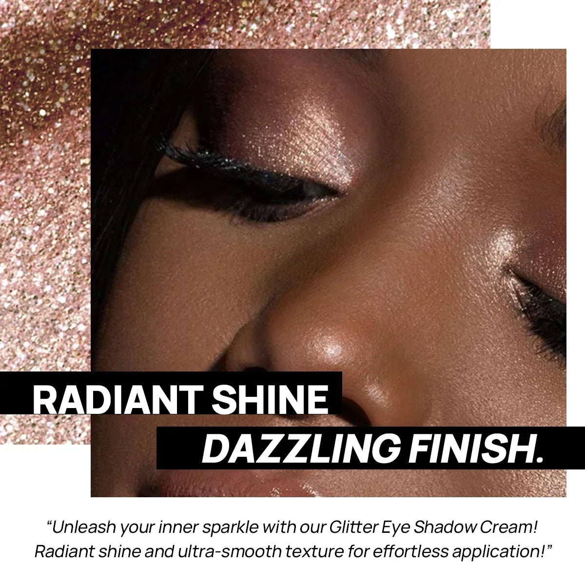 1PC Long-lasting, Mashed Potato Texture Eye Shadow, Glittery Finish, Fine Powder, Perfect for Creating Charming Eye Makeup
