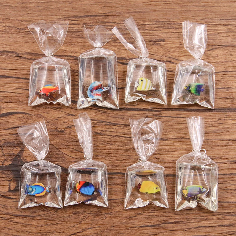 5Pcs 8 Color 24*53mm Transparent Resin Clownfish Charms In Water Jewelry Pendant Fish Bag Earrings Handmade DIY Material