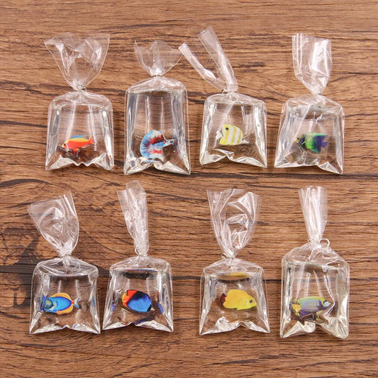 5Pcs 8 Color 24*53mm Transparent Resin Clownfish Charms In Water Jewelry Pendant Fish Bag Earrings Handmade DIY Material
