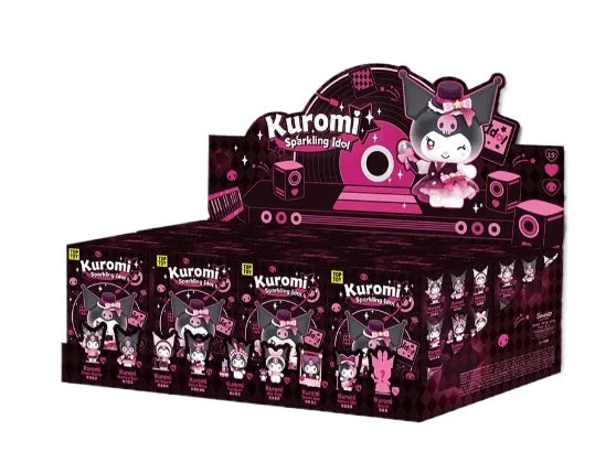 Sanrio Characters Kuromi Blind Box Sparkling Idol Series Trendy Doll Garage Kit Desktop Ornament Children Birthday Toy Gift