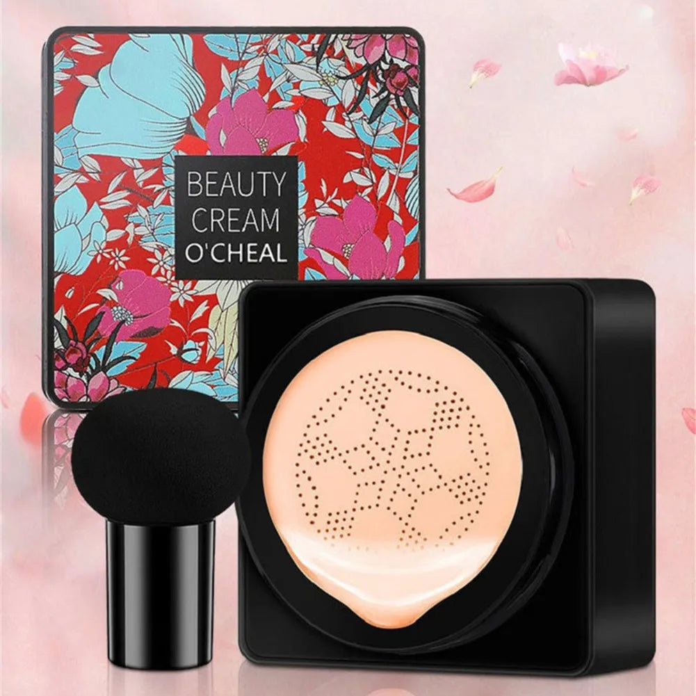 Mushroom Cushion Concealer BB CC Creams Nourishing Moisturizing Foundation Repairing Brightening Invisible Pores Lasting Natural