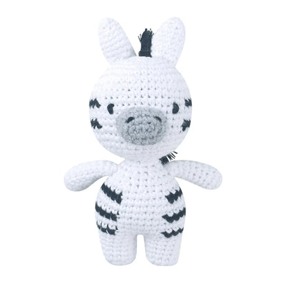 Cotton Crochet Baby Stuffed Rabbit Toy kawaii Handmade Bunny Plush Toys Newborn Handhold Sleeping Doll Kid Early Educational Toy