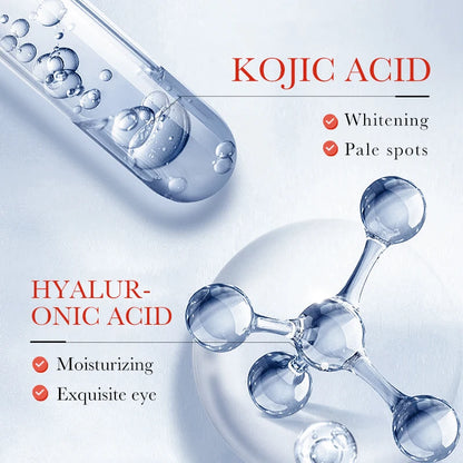 SADOER Kojic Acid Whitening Eye Cream Anti Dark Circles Remove Bags Moisturizing Firming Anti-aging Eye Beauty Skin Care
