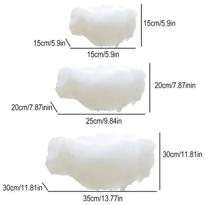 Artificial Cloud White Cotton Cloud Home Decoration Wedding Shop Birthday Party Photography Living Room DIY Hanging Props Decor