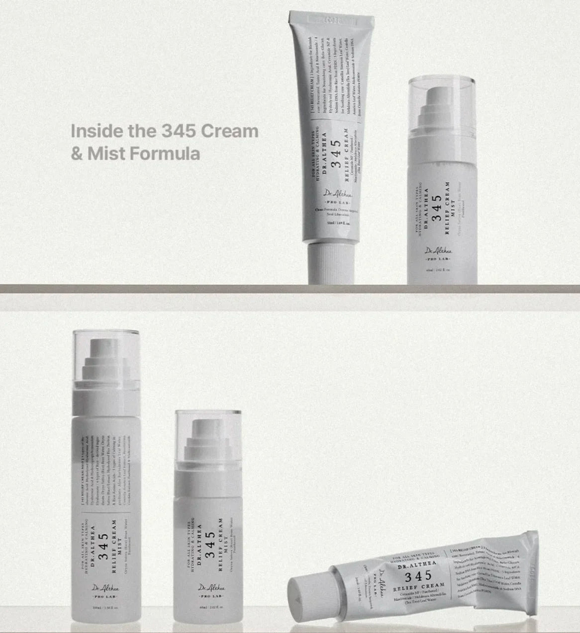 Original Dr.Althea 147 Barrier 345 Relief Cream Antioxidant Whitening Cream Moisturizing Intensive Repair Korean Essence Mist