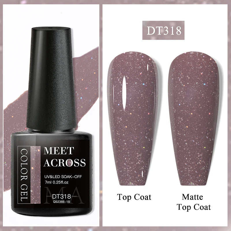 7ml Red Series Cat Magnetic Gel Nail Polish Sparkle Glitter Semi Permanent Nail Art UV Gel Varnish Manicure For Valentines Nails