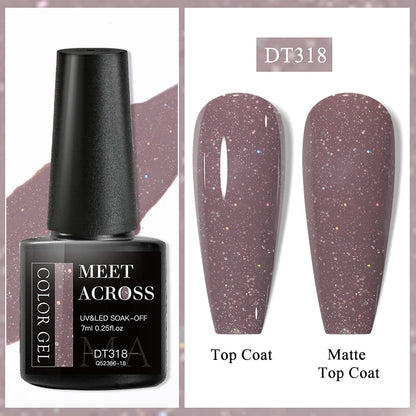 7ml Red Series Cat Magnetic Gel Nail Polish Sparkle Glitter Semi Permanent Nail Art UV Gel Varnish Manicure For Valentines Nails