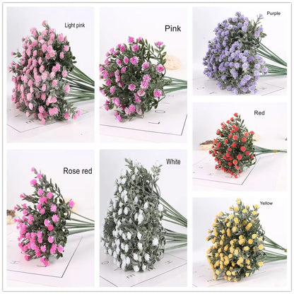 Arrangement Wedding Bouquet Floral Babysbreath Gypsophila Fake Flowers Artificial Flowers