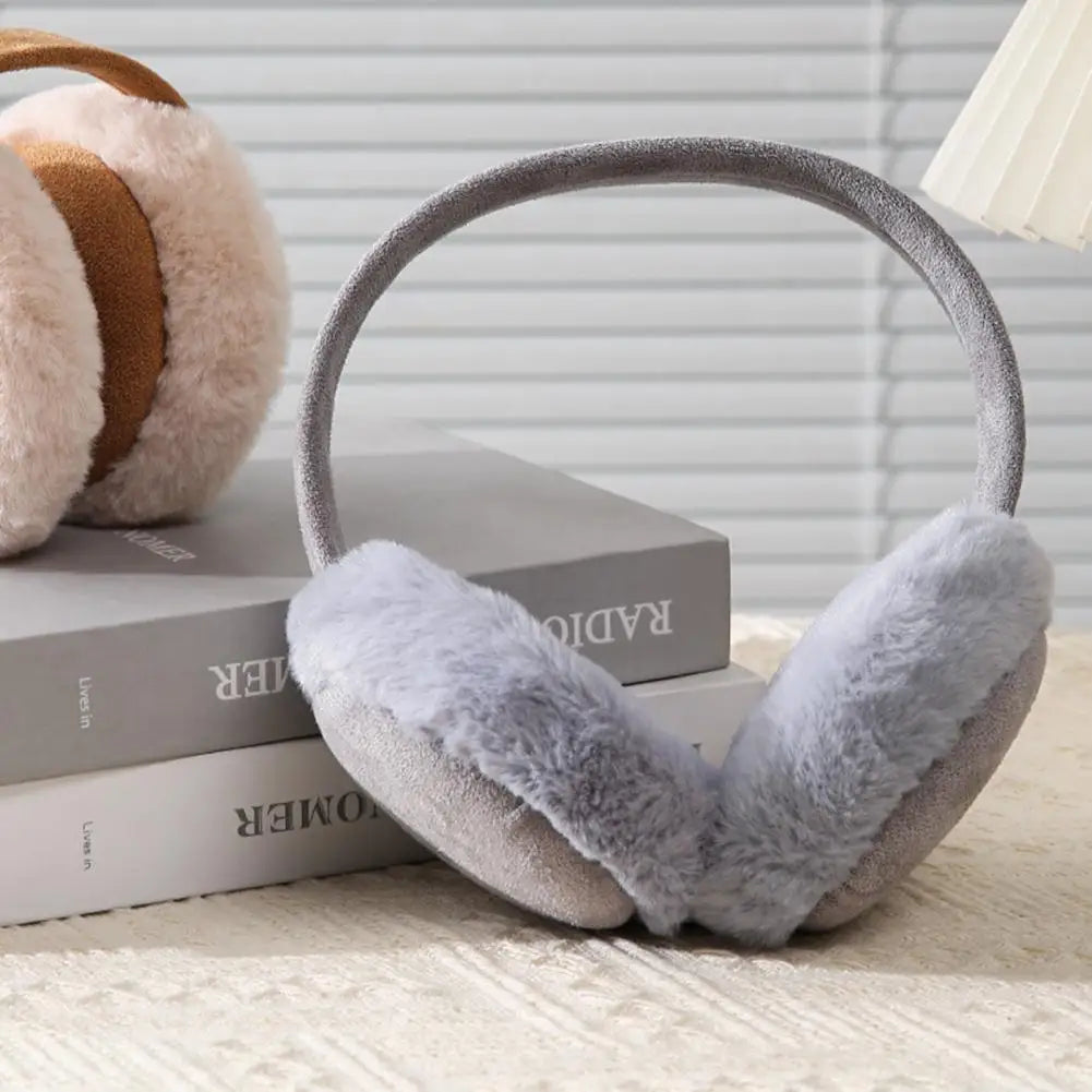 2024 Winter Women Earmuffs Folding Winter Warm Earmuffs Fashion Solid Color Earflap Outdoor Cold Plush Ear Warmer