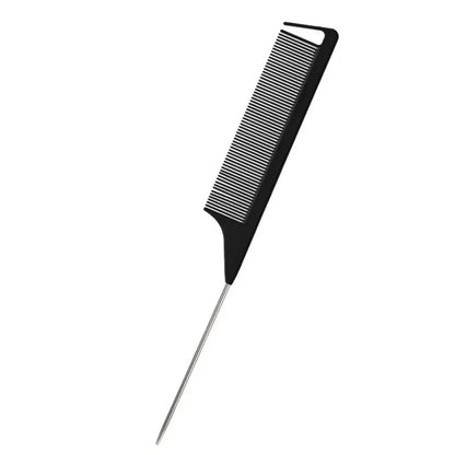Anti-static Pointed Tail Hair Styling Comb Fine Tooth Barber Accessories Steel Tip Tail Comb Salon Steel Needle Pin Tip Brush