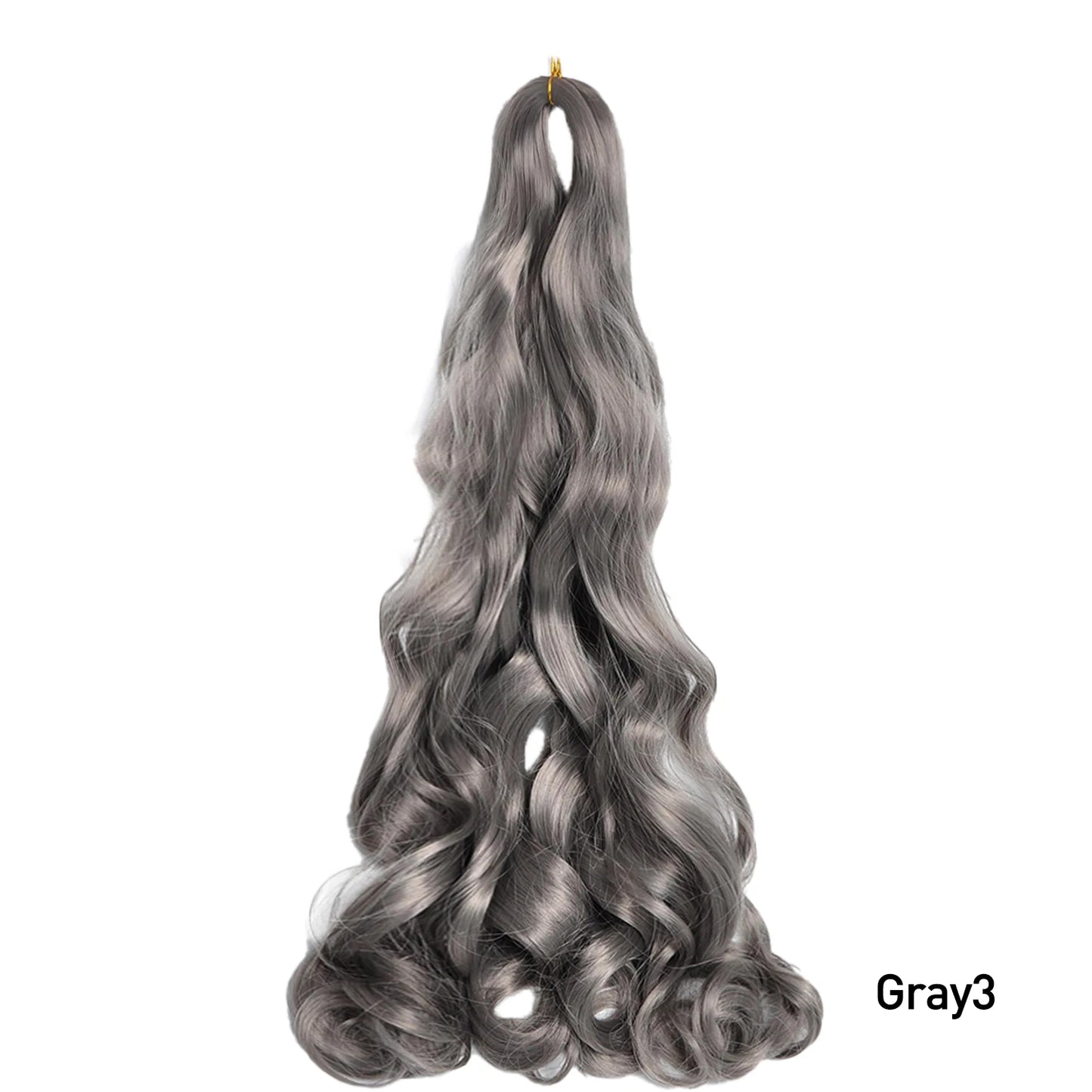 Loose Wave Spiral Curl Braids Synthetic Hair French Curls Braiding Hair Extensions High Temperature Ombre Pre Stretched Hair