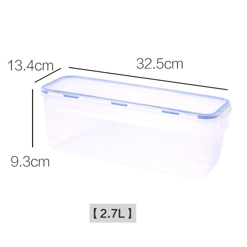 Plastic Bread Storage Box Airtight Food Storage Container Sandwich Bread Keeper With Lid Loaf Bread Container Kitchen Organizer