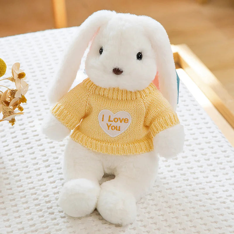 15 Styles Kawaii Soft Rabbit Cute Dolls Plush Toys Kids Stuffed Animals Baby Long Ear Bunny Sleeping Plushie Toy Birthday Gift
