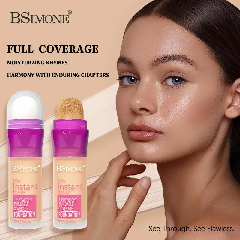 1Pc BSIMONE Matte Liquid Foundation Sponge Applicator – Oil-Control, Long-Lasting, Waterproof BB Cream For Brightening
