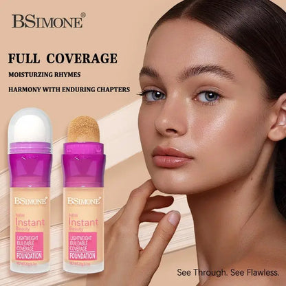 1Pc BSIMONE Matte Liquid Foundation Sponge Applicator – Oil-Control, Long-Lasting, Waterproof BB Cream For Brightening