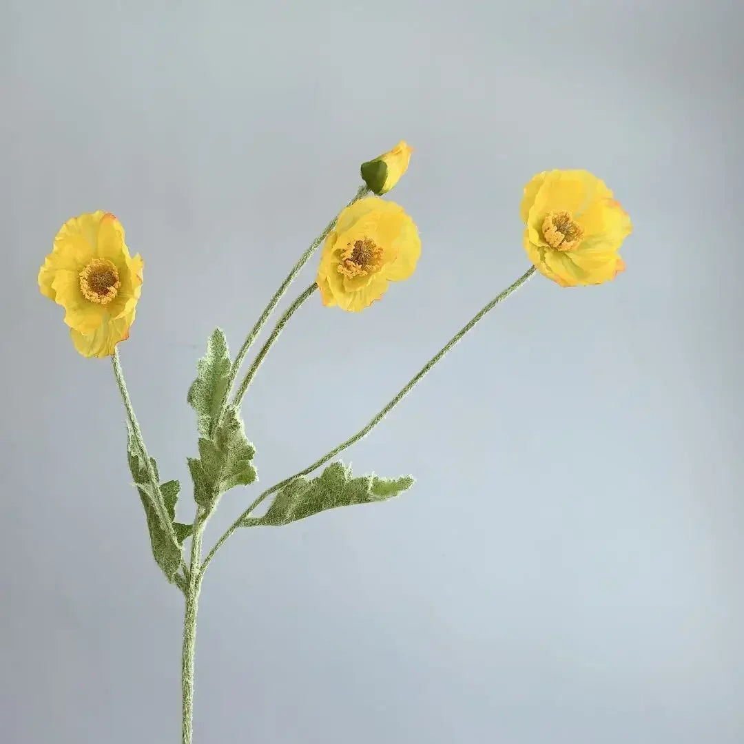 Artificial Poppy Flowers Bouquet Silk Fake Flowers For Home Garden Decor Marriage Party Wedding Decoration DIY Vase Accessories