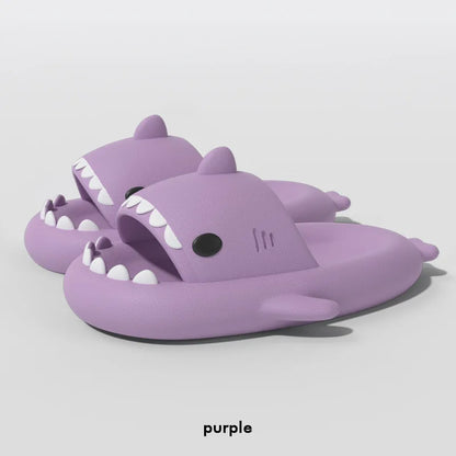 New Shark Slippers for Women Men Shoes Shark Flip Flops Beach Slides Female Home Slipper Bathroom Non-Slip Thick Sandals Couples