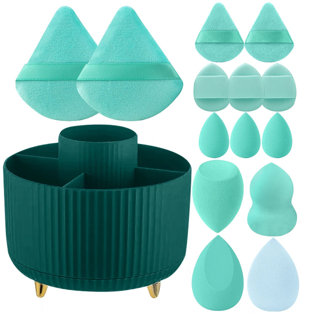 Makeup Brush Holder Organizer 360° Rotating Makeup Brush Desktop Organizer 5 Slot Make up Brushes Cup for Supply Bathroom Vanity