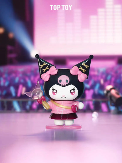 Sanrio Characters Kuromi Blind Box Sparkling Idol Series Trendy Doll Garage Kit Desktop Ornament Children Birthday Toy Gift