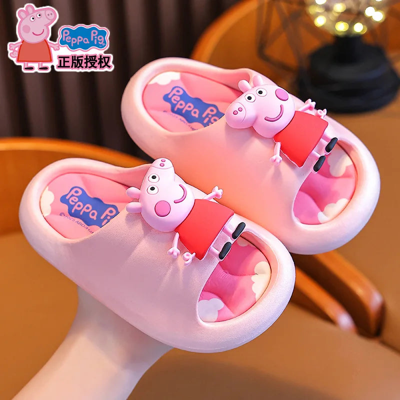 Peppa Pig Summer Girls' Sandals 2025 New style Non slip Indoor Bathing Slippers for Children at Home