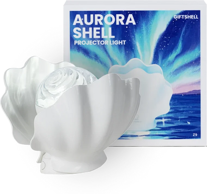 Shell Pearl Starry Sky Projection Night Light Bedroom Decoration Romantic Aurora Water Ripple Atmosphere Lamp