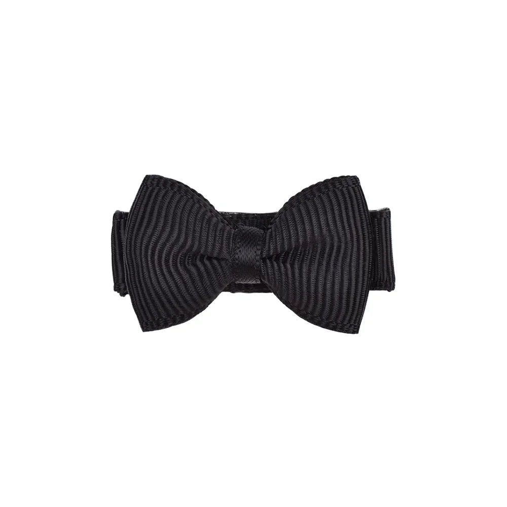RIBBON BOWS Mini Ribbon Hair Bows Clip for Girls Bangs Hairgrips Covered Safety Bows Headwear Kids Head Claw Accessories