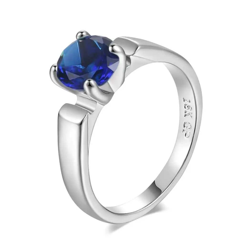 Wedding Engagement Ring For Women 4 Claws Multicolor Optional AAA+Cubic Zirconia Fashion Jewelry Gift For Lover R053 R813