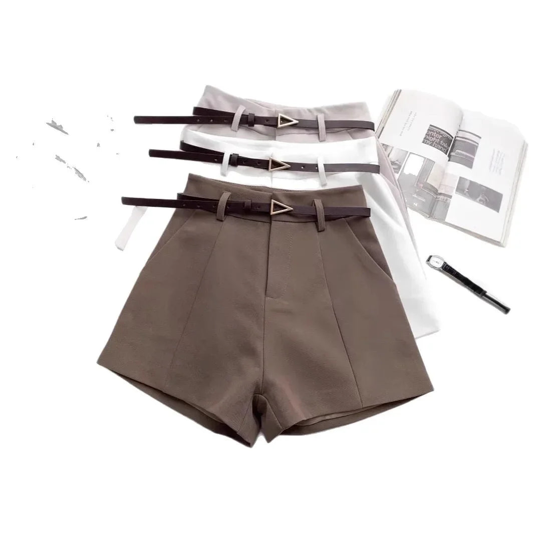 High Waist White Wide Leg Pants Women's Spring Summer New Style Suit Loose Versatile Outdoor Fashion Casual Pants
