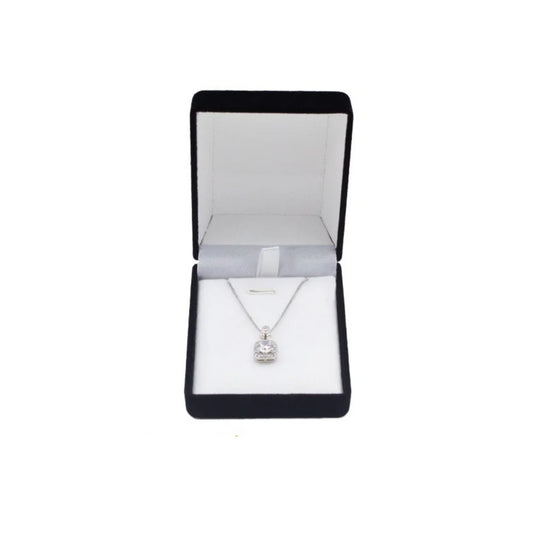 Square Velvet Necklace Box Pendant Display Gift Boxes Jewellery Packaging Storage Case Necklace Holder for Women Valentine's Day