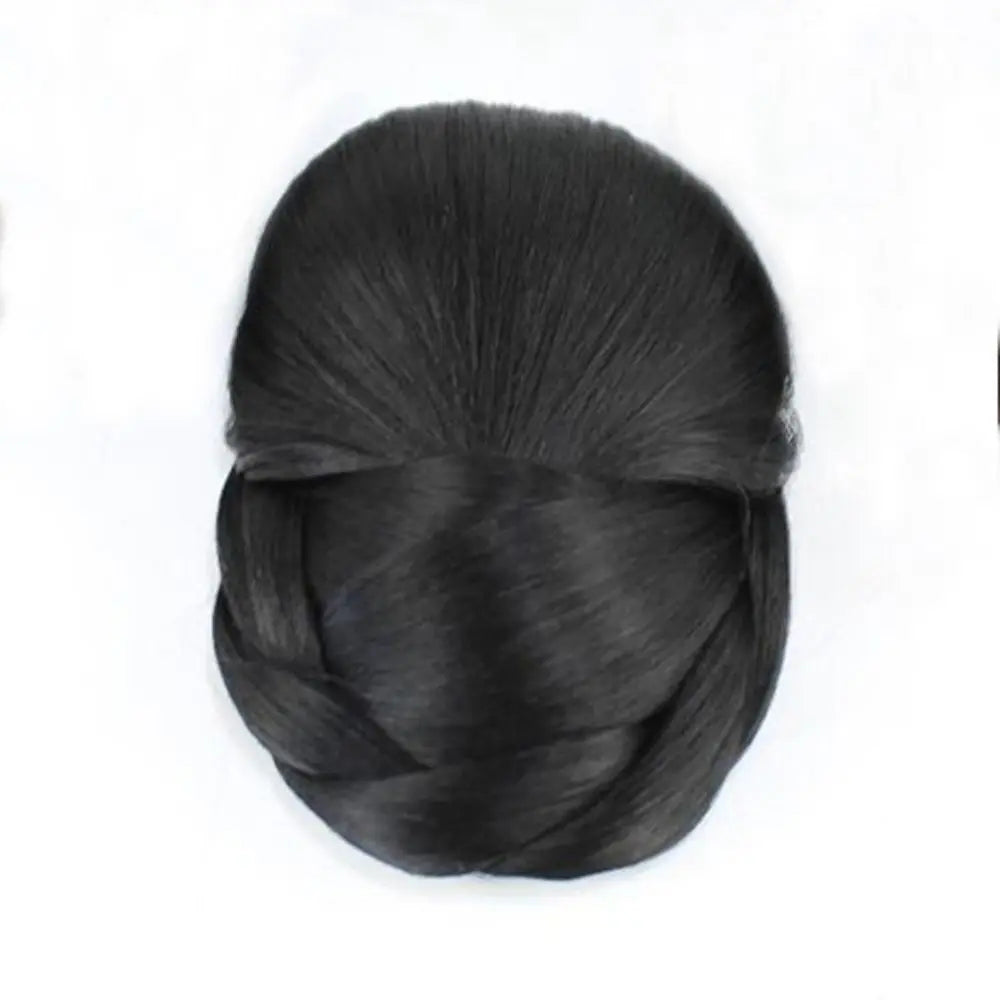 Natural Female Hair Accessories Girls Hair Extension Fake Hair Bun Hanfu Hair Chignon Braided Chignon Bride Hairpiece