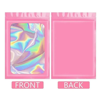 10-50Pcs Laser Ziplock Bag Necklace Earrings Jewelry Gift Packing Bags Cell Phone Cases Colorful Packing Bags Kitchen Organizer