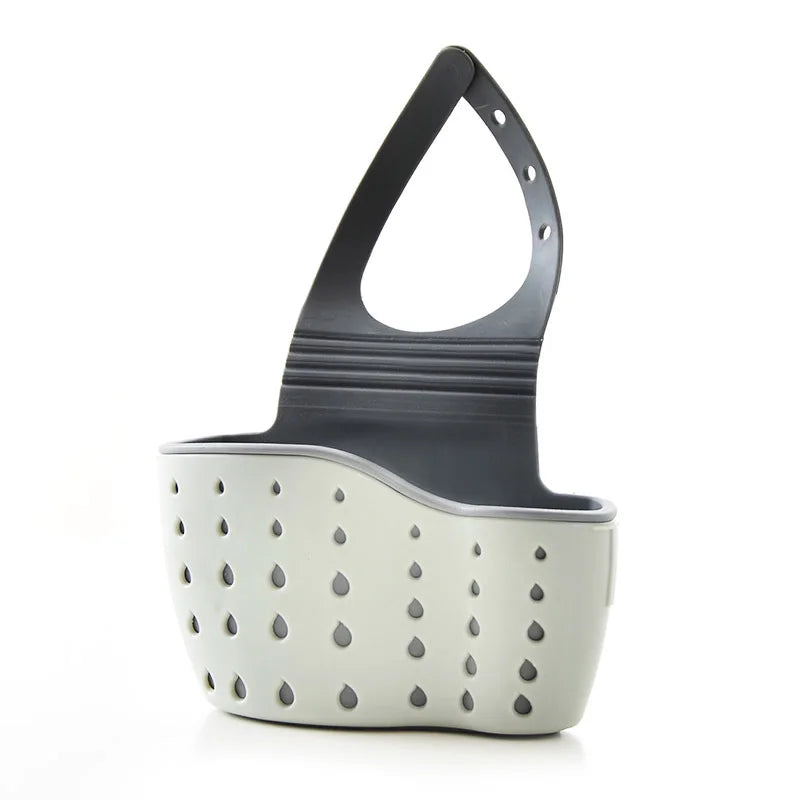 Home Storage Drain Basket Kitchen Sink Holder Adjustable Soap Sponge Shlf Hanging Drain Basket Bag Kitchen Accessories
