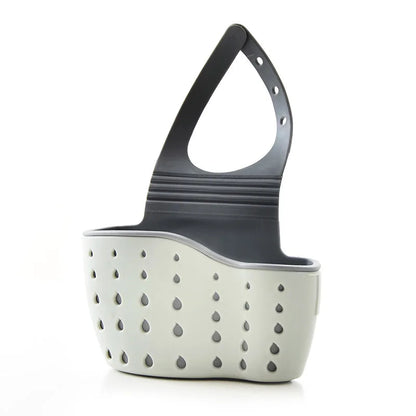 Home Storage Drain Basket Kitchen Sink Holder Adjustable Soap Sponge Shlf Hanging Drain Basket Bag Kitchen Accessories