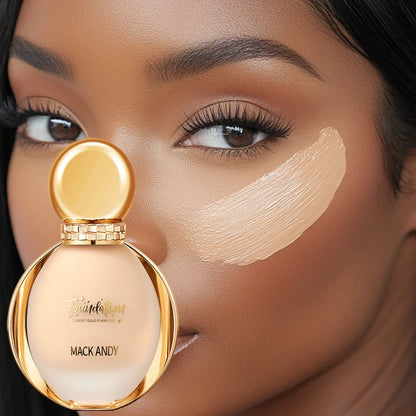 Matte Finish Liquid Foundation - Oil-Control, Waterproof, Full Coverage Concealer for All Skin Tones